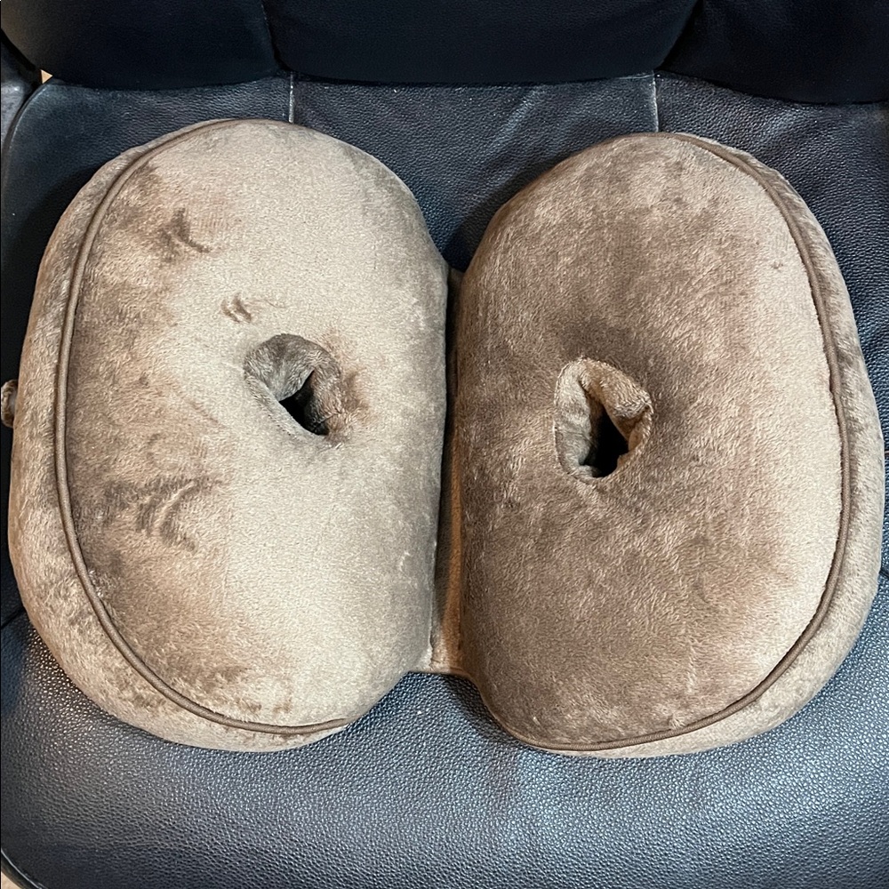 Brown Donut Cushion Seat Pad for Hemorrhoid, Tailbone & Post-Surgery Relief